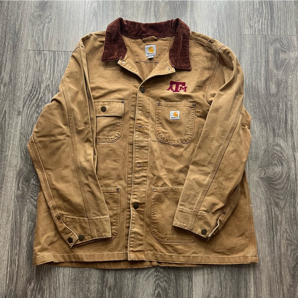 Carhartt Brown A&M Workwear Jacket with Vintage Style